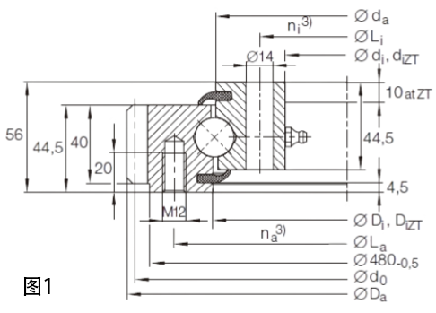 LVSA系列四点接触球转盘轴承